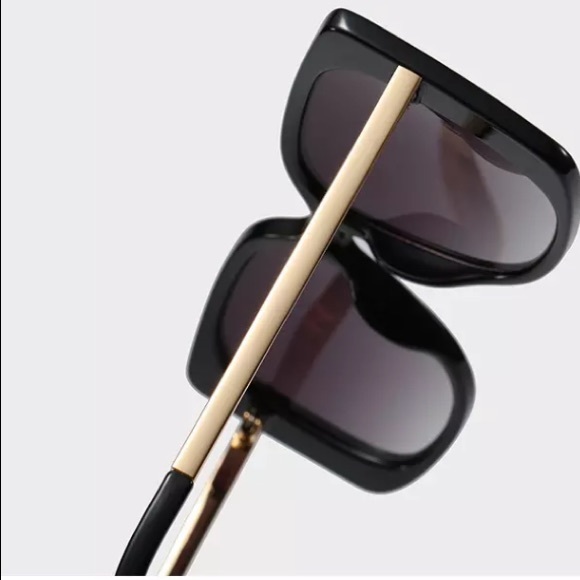 Oversized Square Frame with Gold Arms - Picture 2 of 3